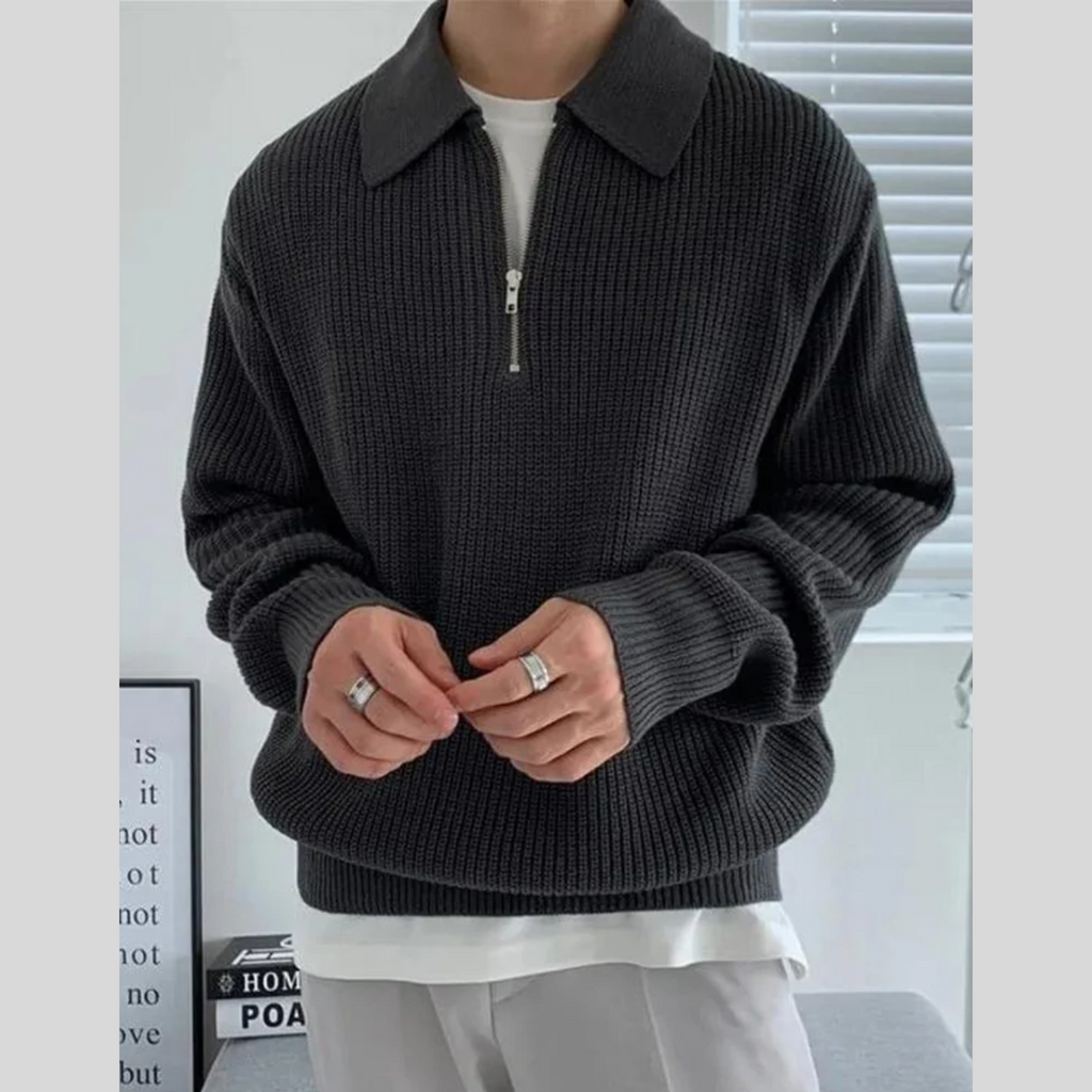 Cesare Half Zip Sweater